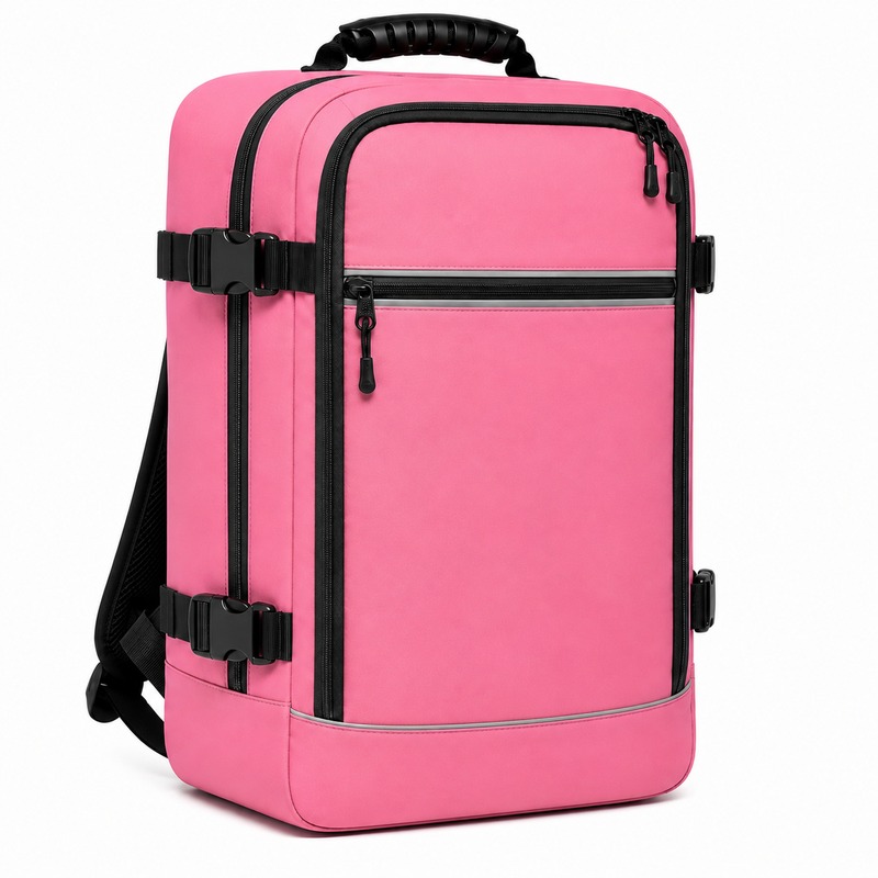 (image for) BP-E-T-120 Pink Lightweight Underseat Hand Luggage Bag (New)